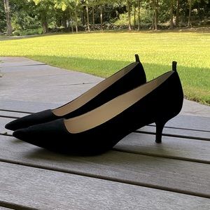 Everlane Black Suede Kitten Heels